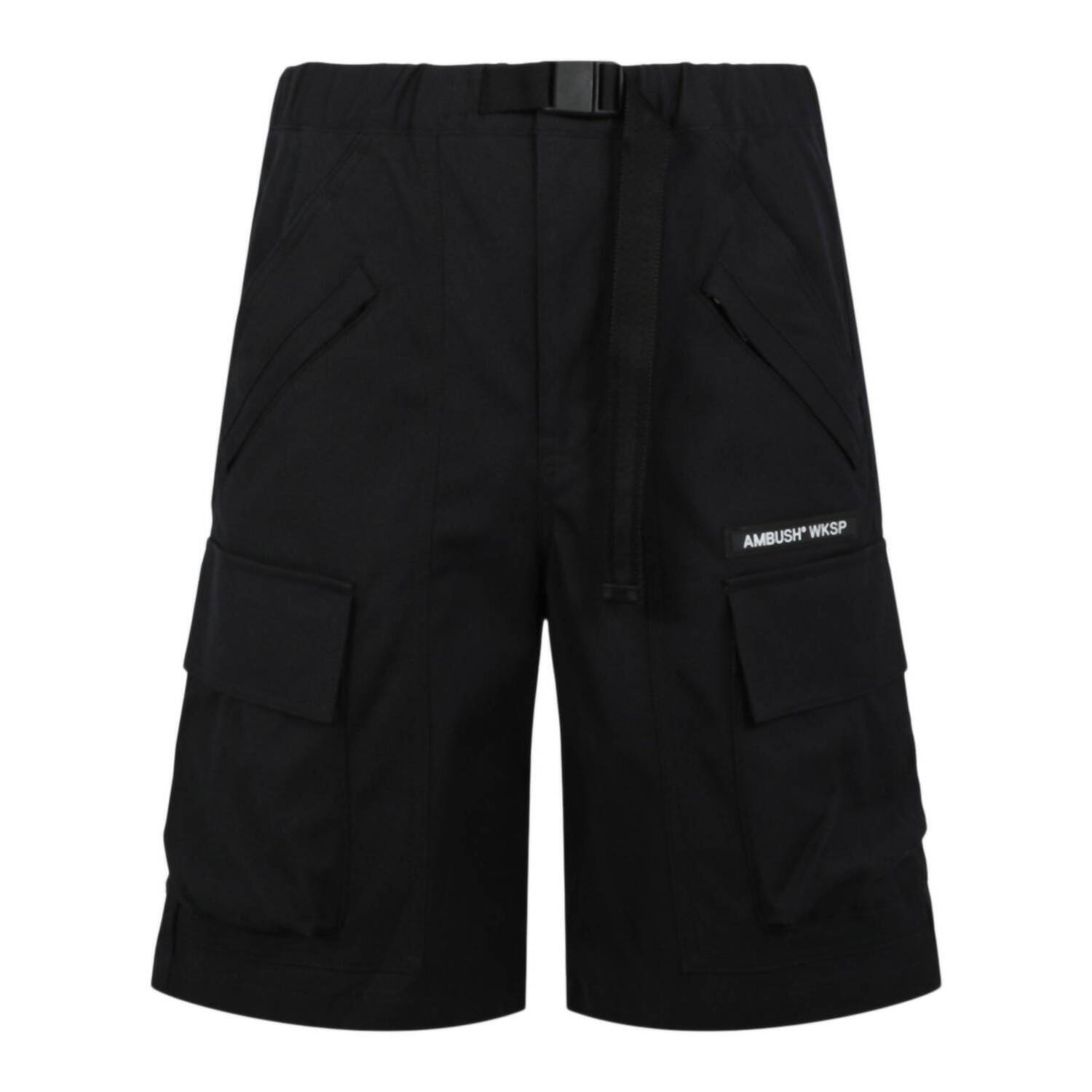 New Ambush Men's Logo Cargo Shorts In Black